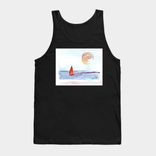 Red Sail Red Moon Tank Top